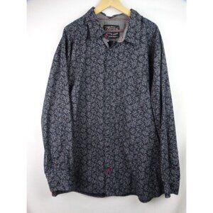 Tranquility & Mayhem Men's Shirt Size 4XLB Black Long Sleeve Button Down Top